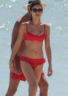 Olga Kurylenko - In Red Bikini in Miami